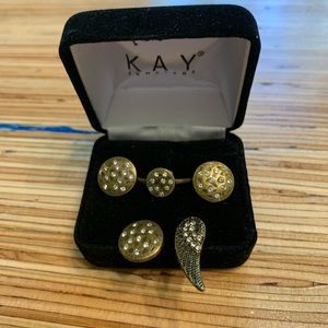 Silpada earring set with matching ring